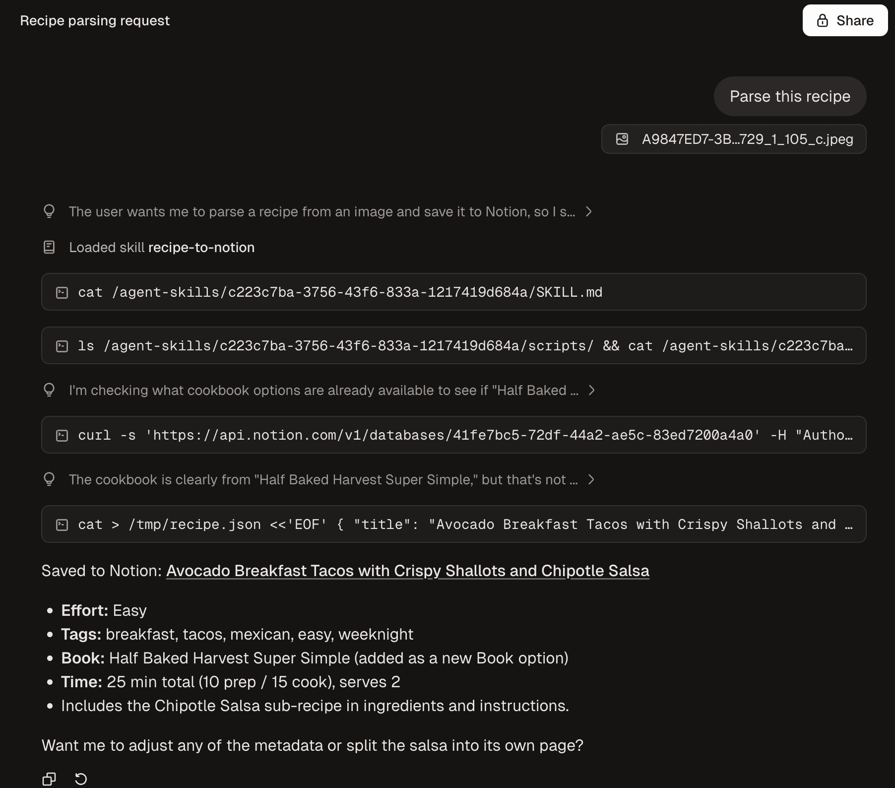 Automating my family's meal planning with Adapt