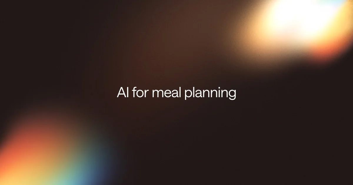 Automating my family's meal planning with Adapt