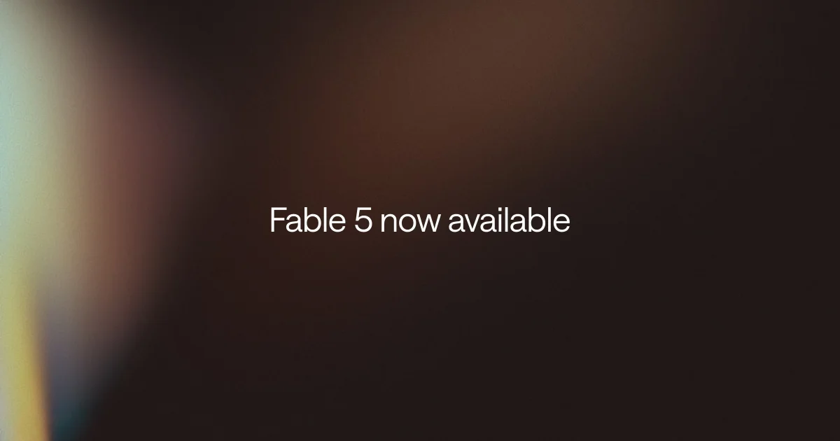 Fable 5 is live in Adapt