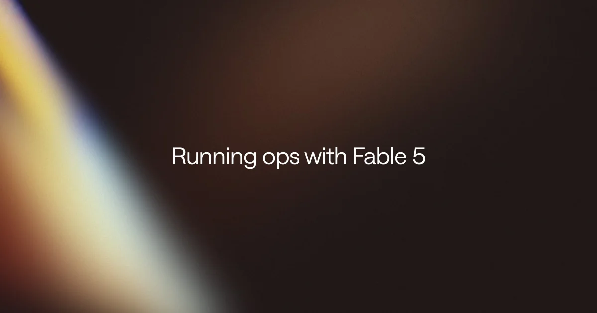Running ops with Fable 5 + Adapt has been insane